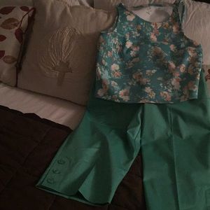 Capris pants and short top to match